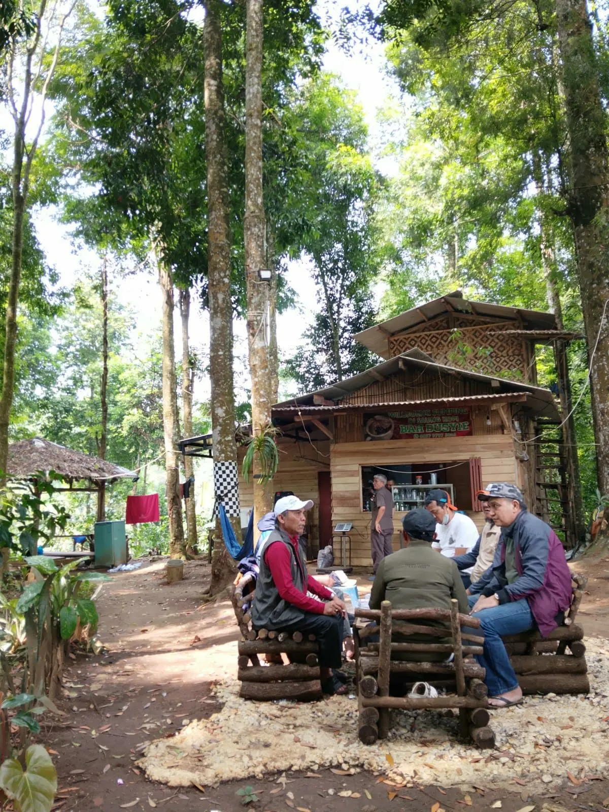 Food and coffee di area hutan